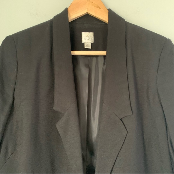 Lauren Conrad Modern Style Black Blazer Jacket - Picture 2 of 15